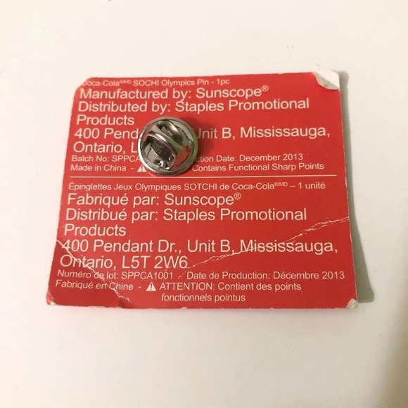 Lot  of 3 Sochi Olympic Games 2014 Pins Coca Cola Bottle Pieces - Picture 8 of 11